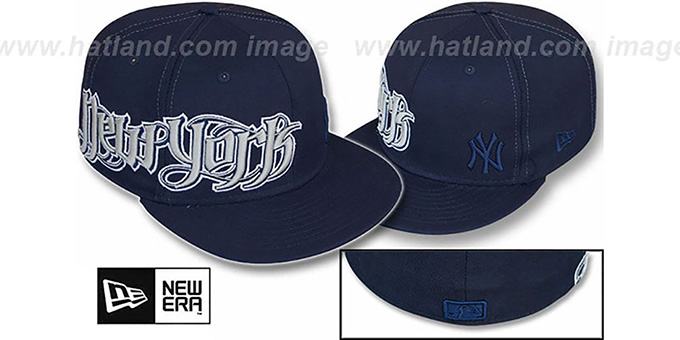 Yankees 'RIGHT HOOK' Navy Fitted Hat by New Era