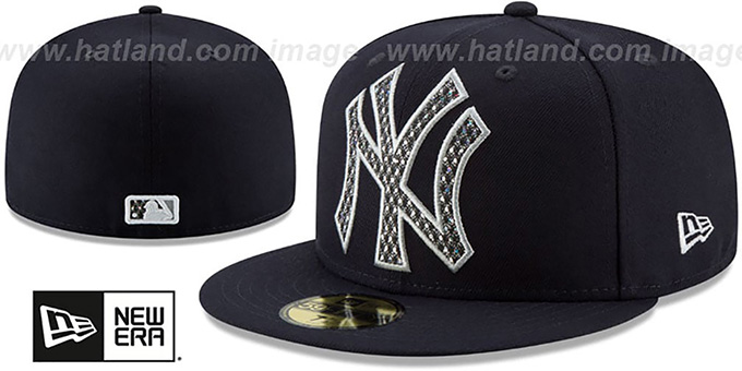 Yankees 'SHIMMER-XL' Navy Fitted Hat by New Era