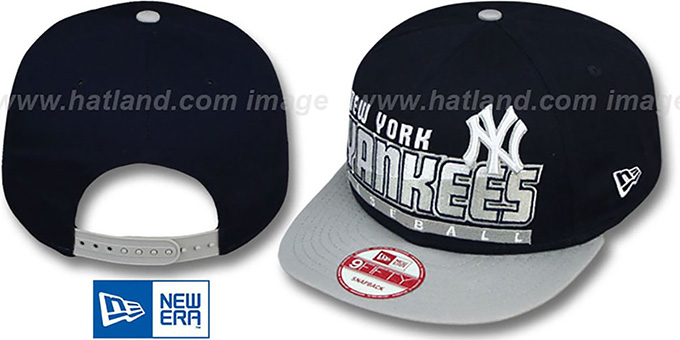 Yankees 'SLICE-N-DICE SNAPBACK' Navy-Grey Hat by New Era