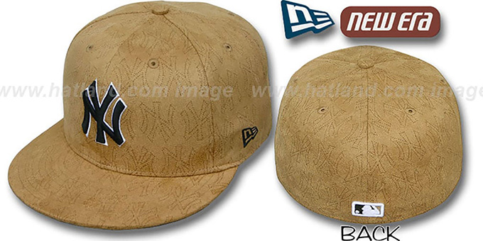 Yankees 'SUEDE PINHOLE' Tan Fitted Hat by New Era