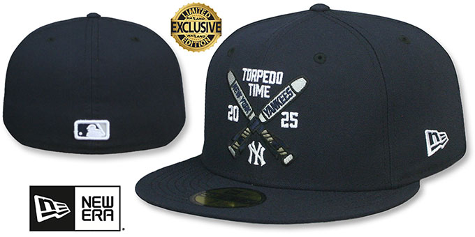Yankees 'TORPEDOTIME CROSSED BATS' Navy Fitted Hat by New Era