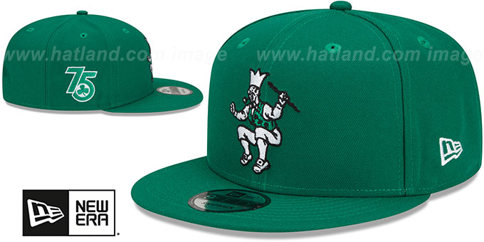 Celtics DIAMOND 75 CITY-SERIES SNAPBACK Green Hat by New Era - 2nd View