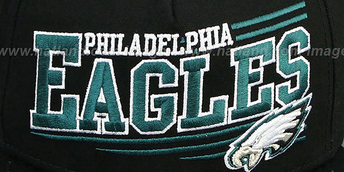 Eagles ANGULAR A-FRAME SNAPBACK Black Hat by New Era
