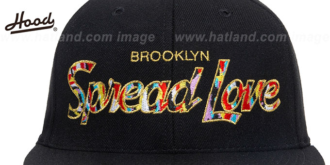 Hood BROOKLYN SPREAD LOVE SNAPBACK Black Hat - 2nd View
