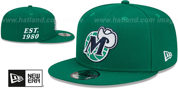 Mavericks DIAMOND 75 CITY-SERIES SNAPBACK Green Hat by New Era - 2nd View