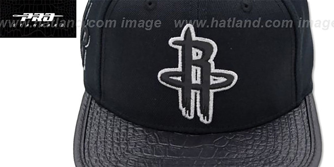 Houston Rockets METALLIC POP STRAPBACK Black Hat