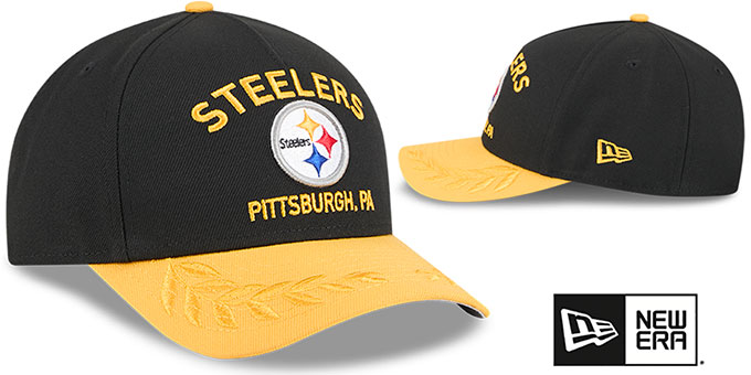 New Era 9Forty M-Crown Snapback – Pittsburgh Steelers Pet, Gestructureerd Polyester, Officiële NFL-cap 5 miniatura