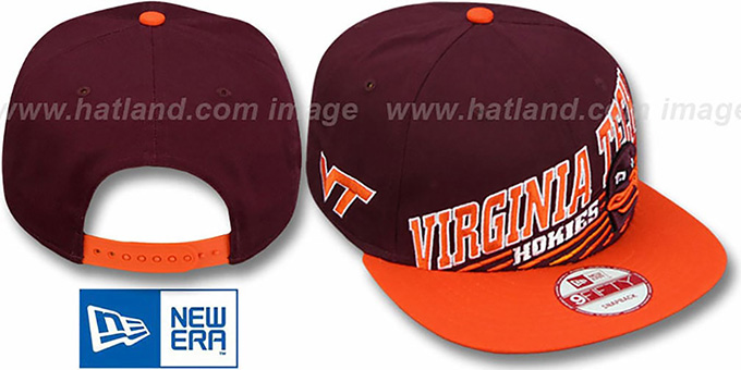 Casquette Virginia Tech (Burgundy & Orange) - Occasion En Bon état, Couleurs De L'université