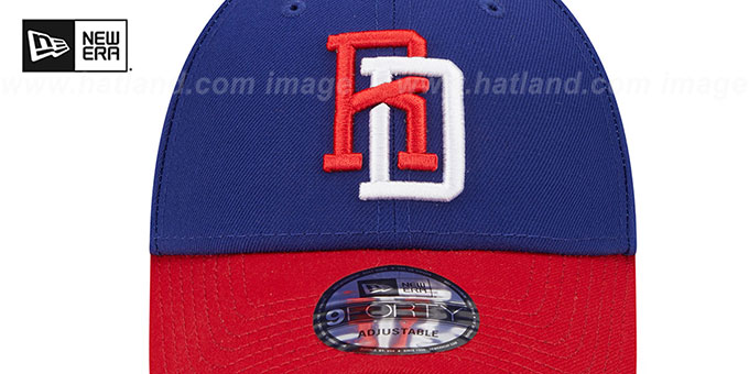 Wbc Rd Cap Dominican Republic 2023 WBC GAME STRAPBACK Royal-Red Hat