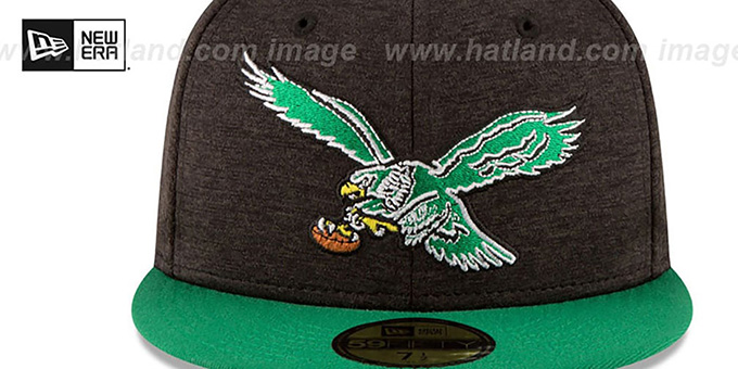 eagles throwback fitted hat