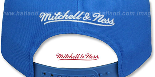 Finland WORLD CUP HOCKEY SNAPBACK Blue Hat by Mitchell and Ness - 3rd View