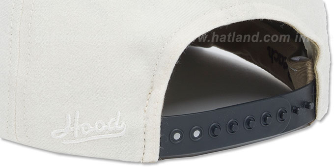 Hood LONG BEACH SNAPBACK White-Black Hat - 3rd View