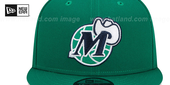 Mavericks DIAMOND 75 CITY-SERIES SNAPBACK Green Hat by New Era - 3rd View