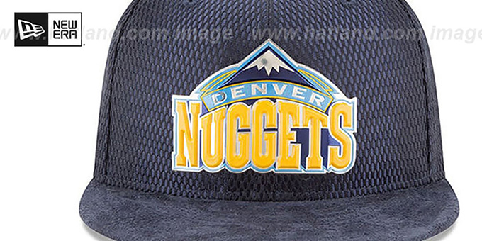 Denver Nuggets 2017 ONCOURT DRAFT Navy Fitted Hat by New Era