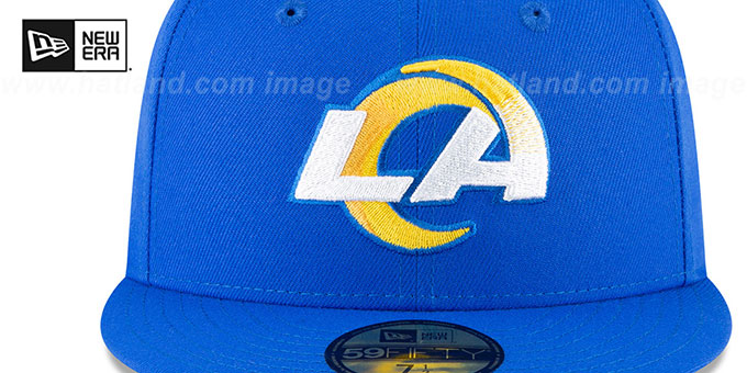 Los Angeles Rams NFL TEAM-BASIC Royal Fitted Hat by New Era
