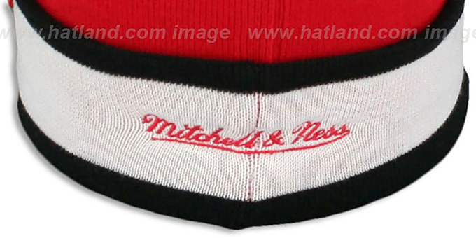 Falcons Knit Pattern Atlanta Falcons THE-BUTTON Knit Beanie Hat