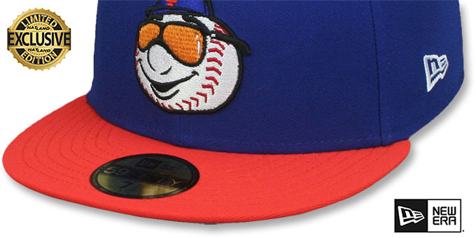 New York Mets SHADES MR MET Royal-Orange Fitted Hat