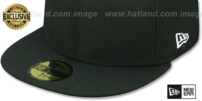New Era DIAMOND TECH 59FIFTY-BLANK Black Fitted Hat