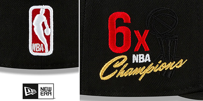 Chicago Bulls BANDANA KELLY BOTTOM Black Fitted Hat