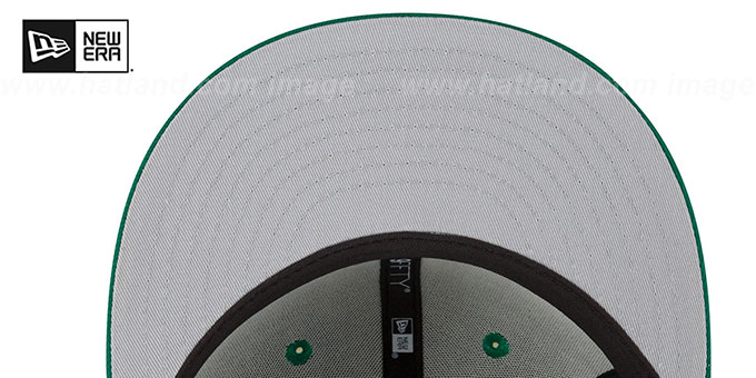 Celtics DIAMOND 75 CITY-SERIES SNAPBACK Green Hat by New Era - 5th View