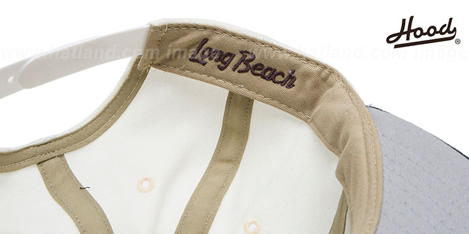 Hood LONG BEACH SNAPBACK White-Black Hat - 5th View